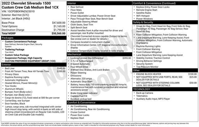 2022 Chevrolet Silverado 1500 Custom