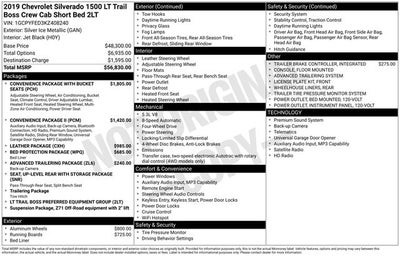 2019 Chevrolet Silverado 1500 LT Trail Boss