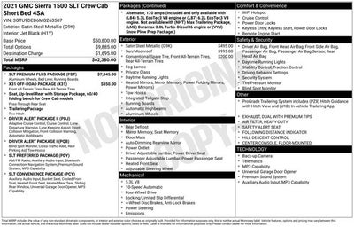 2021 GMC Sierra 1500 SLT