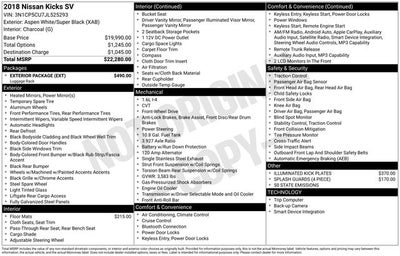 2018 Nissan Kicks SV