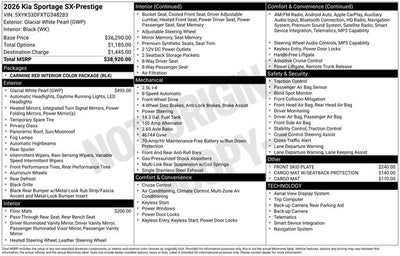 2026 Kia Sportage SX-Prestige