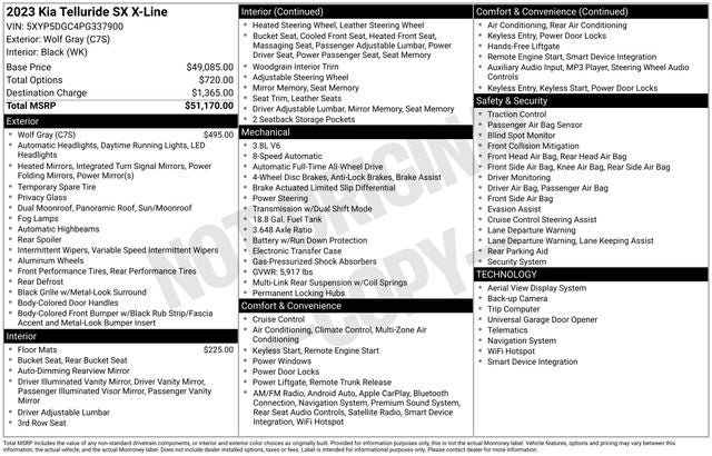 2023 Kia Telluride SX X-Line