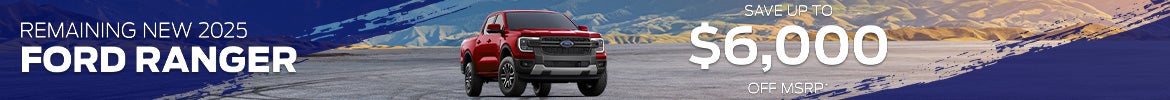 Remaining New 2025 Ford Ranger