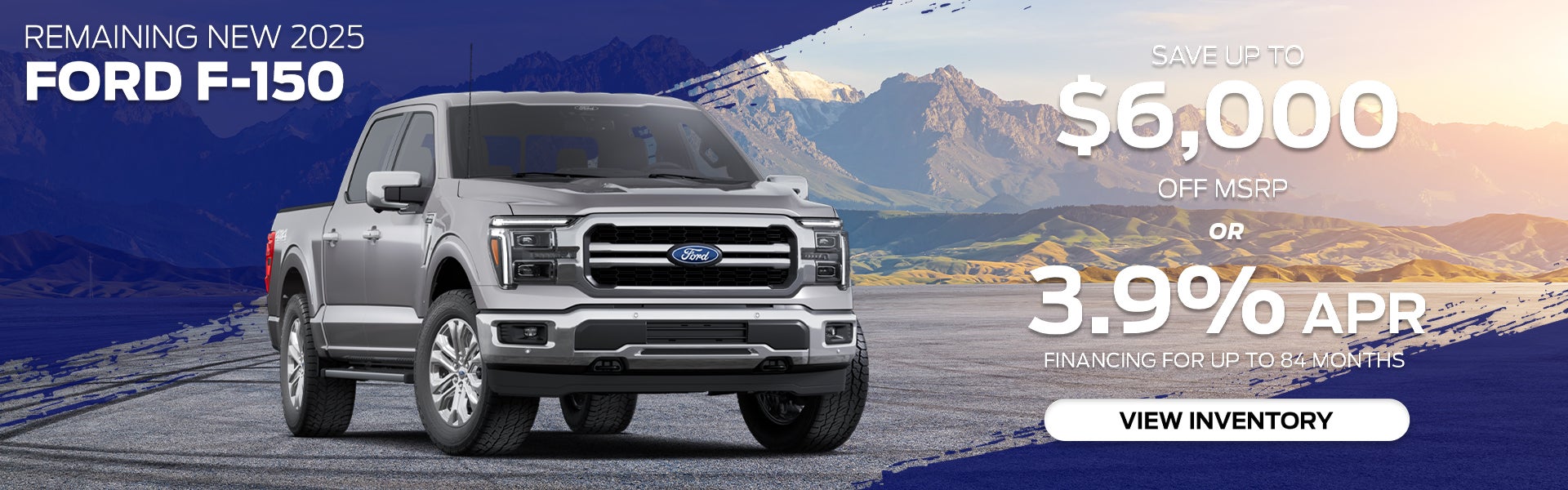 Remaining 2025 Ford F-150 trucks at Wyatt Johnson Ford