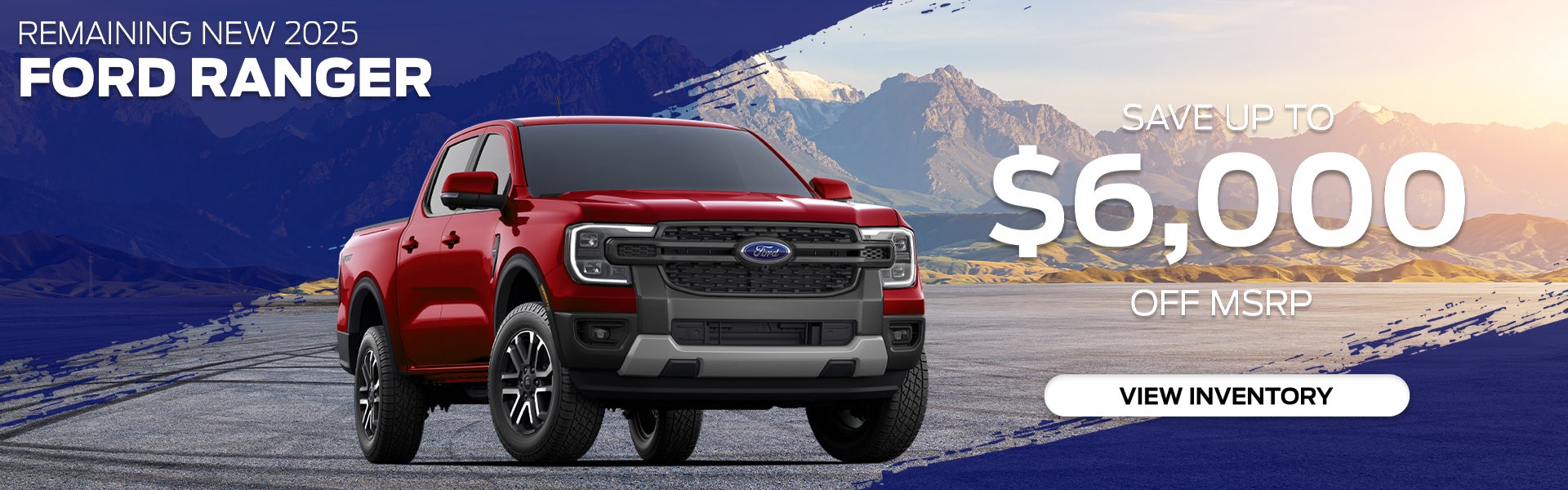 Remaining 2025 Ford Ranger trucks at Wyatt Johnson Ford