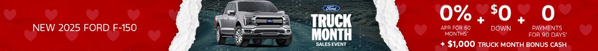 0% APR + $1,000 Bonus on 2025 Ford F-150 – Nashville, TN