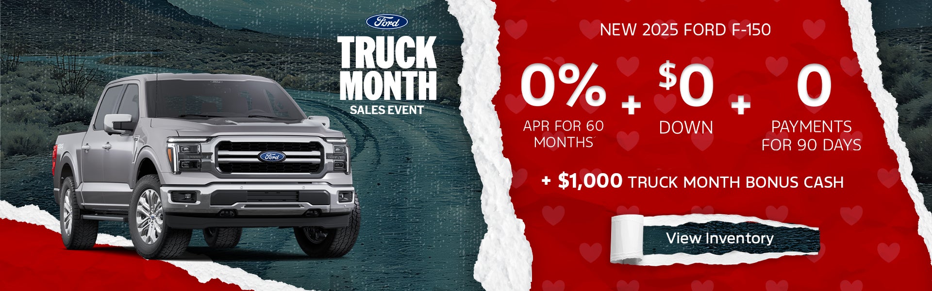 0% APR + $1,000 Bonus on 2025 Ford F-150 – Nashville, TN