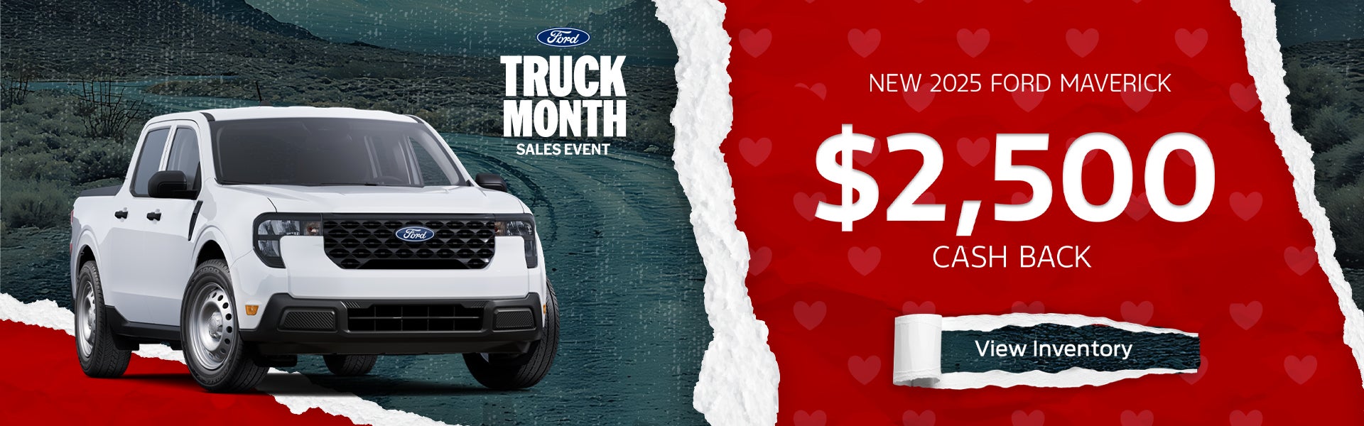 $2,500 Cash Back on 2025 Ford Maverick – Nashville, TN