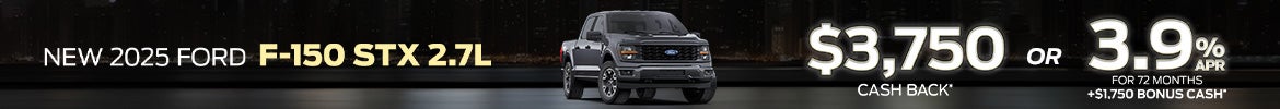 $3,750 Cash Back or 3.9% APR + $1,750 Bonus on 2025 Ford F-150 – Nashville, TN