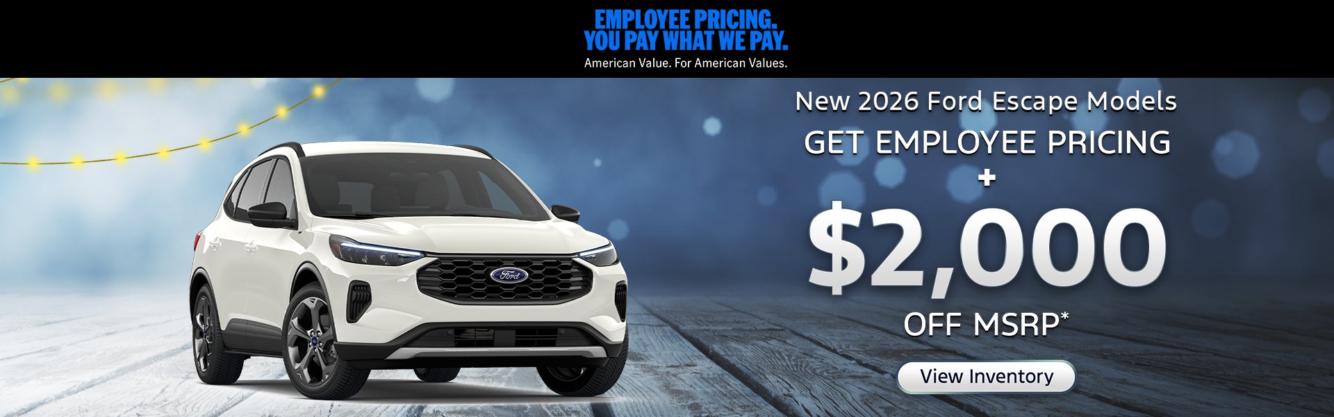 New 2026 Ford Escape Models