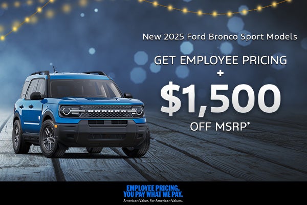 New 2025 Ford Bronco Sport Models