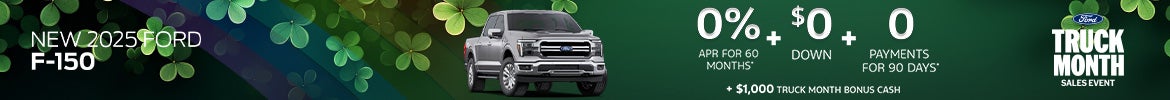 0% APR + $1,000 Bonus on 2025 Ford F-150 – Nashville, TN