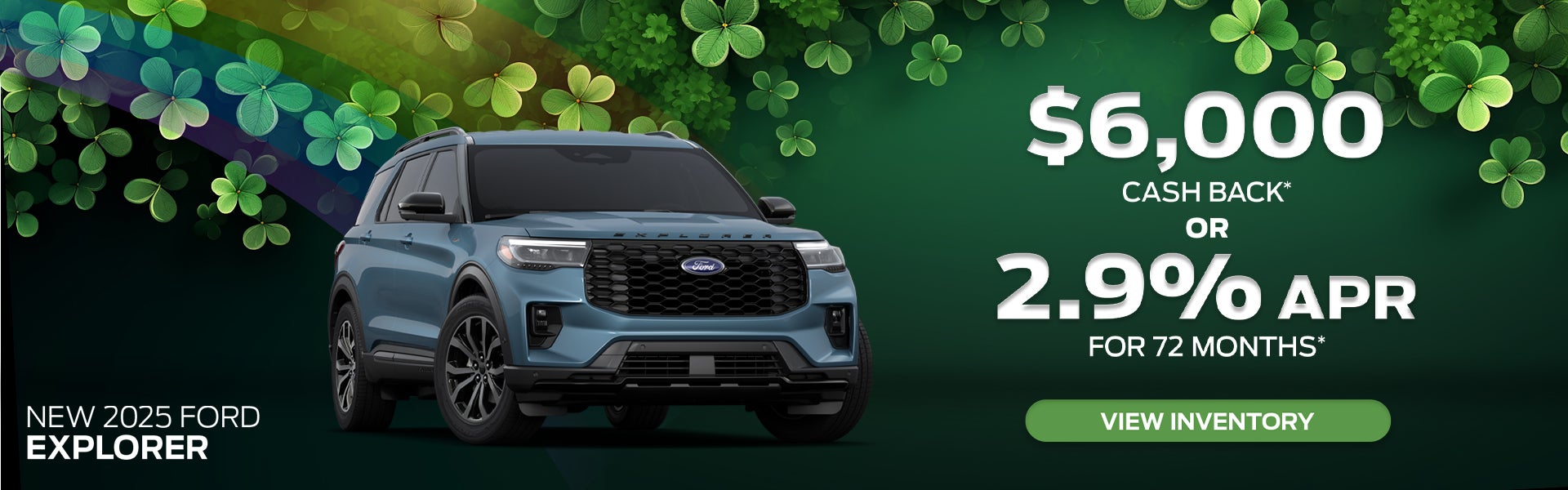 $6,000 Cash Back or 2.9% APR on 2025 Ford Explorer – Nashvil