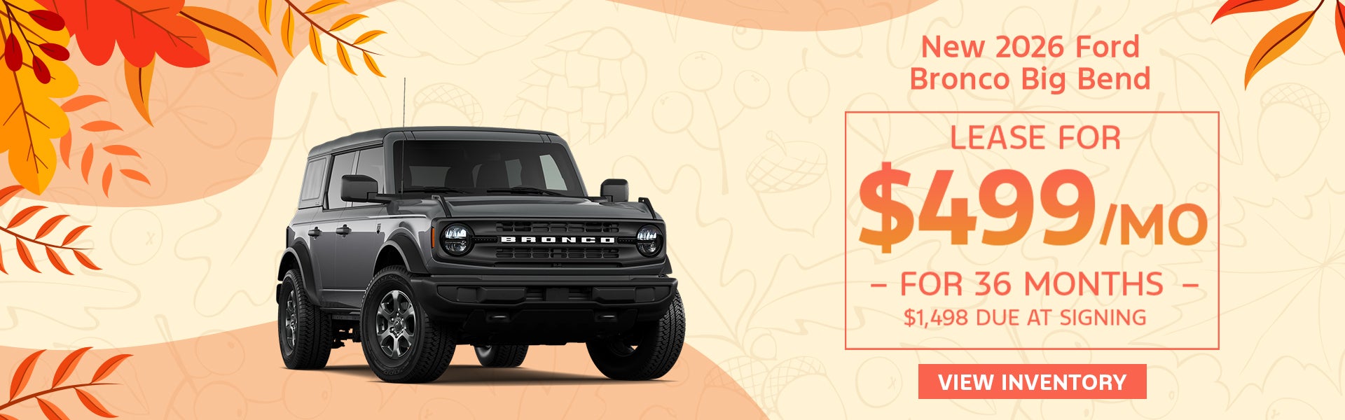 New 2026 Ford Bronco Big Bend 