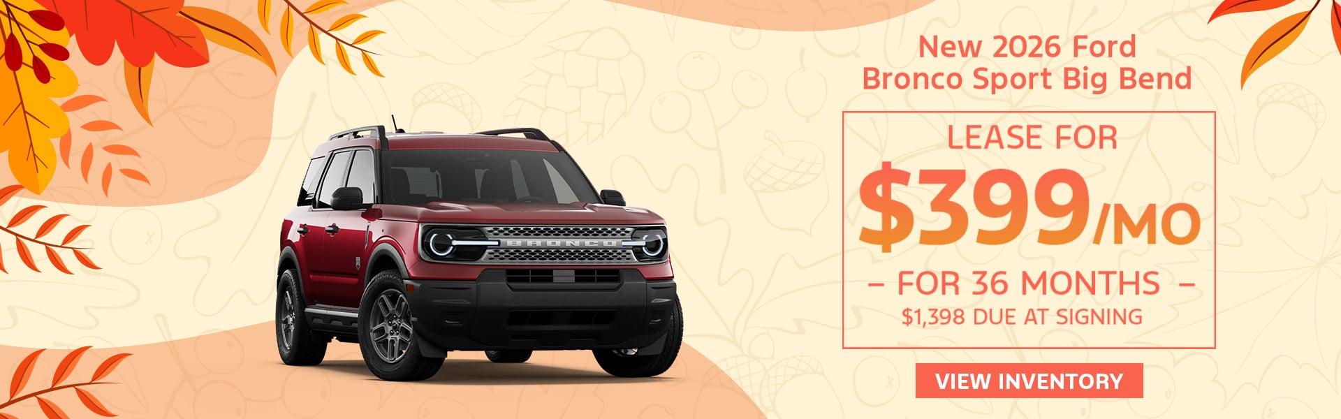 New 2026 Ford Bronco Sport Big Bend