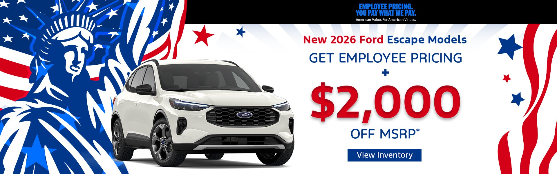 New 2026 Ford Escape Models