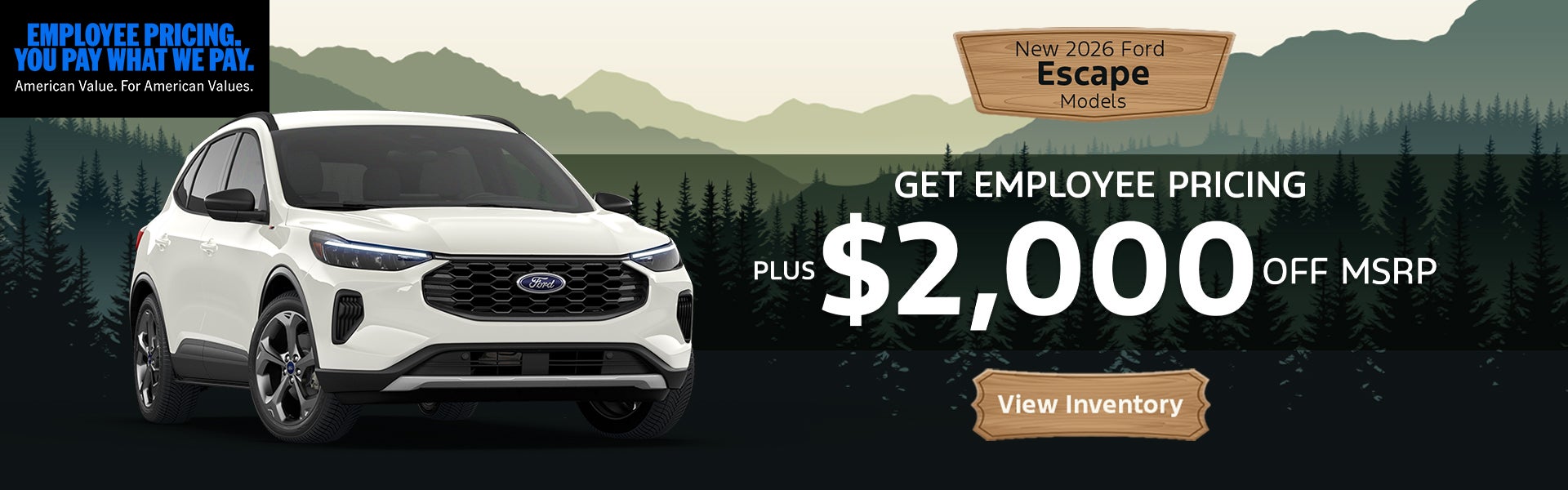 New 2026 Ford Escape Models
